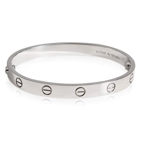 cartier love bracelet white gold diamonds|17 750 cartier crd 094835.